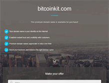 Tablet Screenshot of bitcoinkit.com